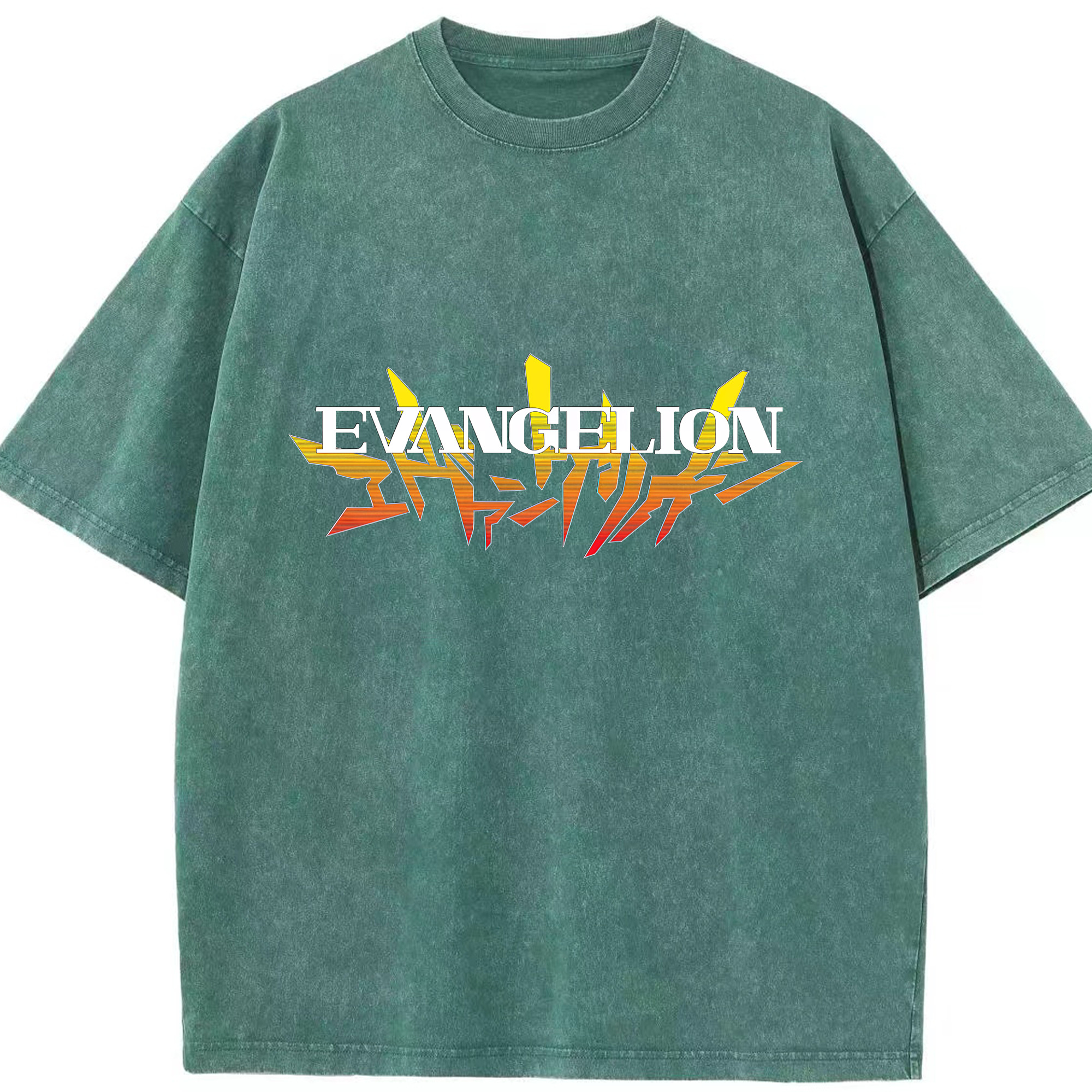 （画像用） EVA 新世紀エヴァンゲリオン 綿100% ヴィンテージ風 半袖Tシャツ（フロントプリント）
